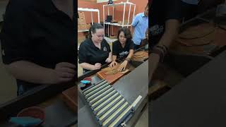 Laura Tries Cigar Rolling