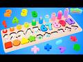 Best Learn Numbers, Shapes & Colors 🔢| Fun Match The Piece Puzzle🧩| Preschool Toddler Learning Video