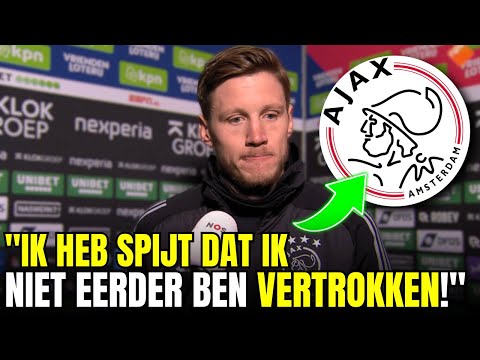 WEGHORST BEKENT: Had eerder moeten vertrekken bij Ajax 