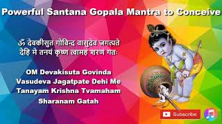 Powerful Santana Gopala Mantra to Conceive