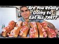 GIANT LOBSTER ROLL CHALLENGE | Famous Maine Lobster Rolls | Fort Myers Florida | Man Vs Food