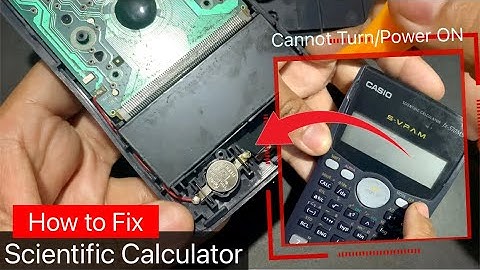 How to fix a Scientific Calculator Cannot Turn/Power ON | DIY Repair Casio Scientific Calculator