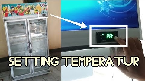 How to set the 2 door GEA showcase temperature / beverage cooler