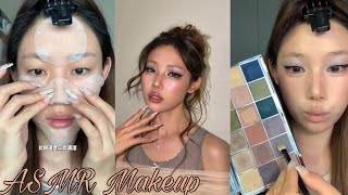 ASMR Makeup & Skincare tutorial 🎀 Satisfying Videos ♡ Aesthetic ✨️