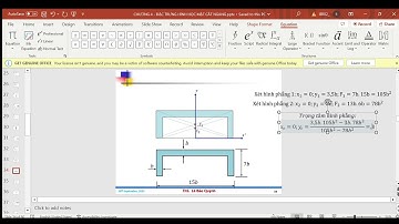 Sức Bền Vật Liệu 1: Tính Trọng Tâm và Mô men quán tính chính trung tâm hình phẳng (Part 2)