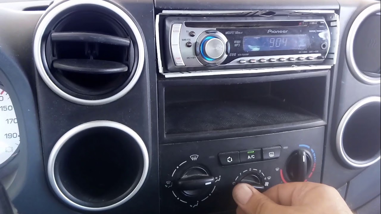 UBICACIÓN RELAY DEL VENTILADOR DE AIRE ACONDICIONADO PEUGEOT PARTNER