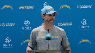 Staley On First Day Of Pads At 2023 Camp | LA Chargers screenshot 1