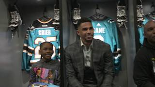 Celebrity Evander Kane Visits the Black Hockey History Mobile Museum Net Worth