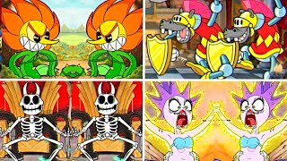 Cuphead + DLC - All Bosses Cloned Co-op Fight