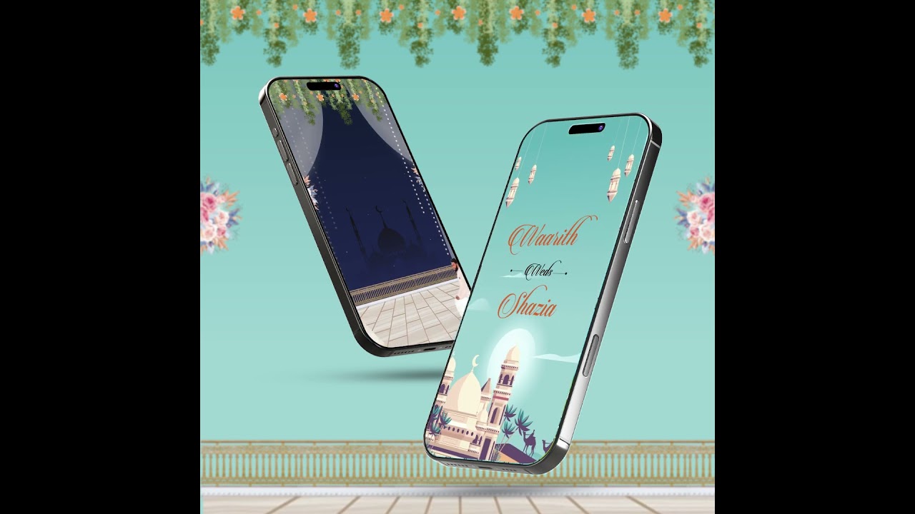 Walimah Invitation Video | Nikaah ceremony | Muslim wedding invitation | Invito  AI- 1127