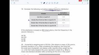 Math 43 Sample Midterm 1 MC19