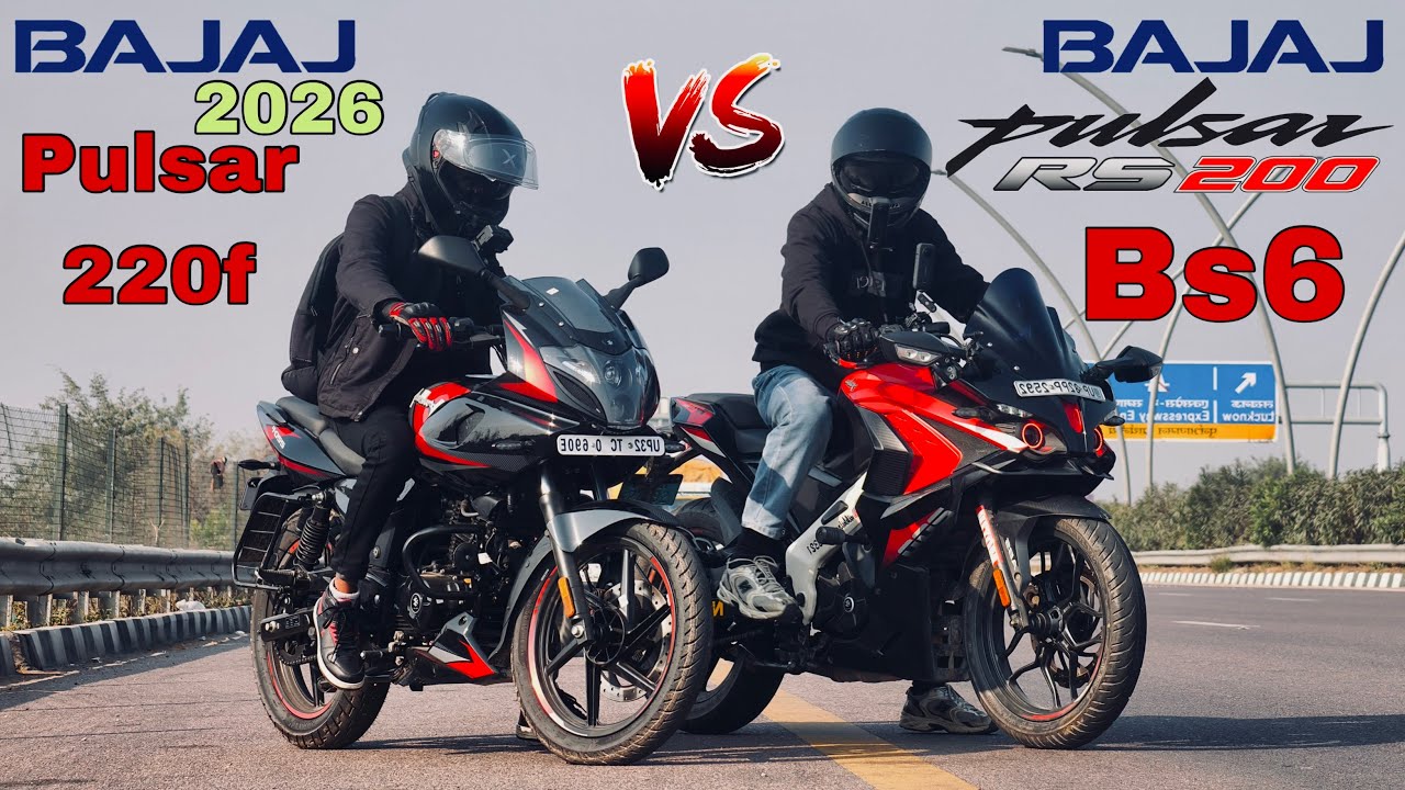 2026 bajaj pulsar 220f vs bajaj pulsar Rs 200 bs6 Arun Dream 10r