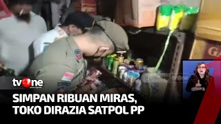 Satpol PP Kota Jambi Gerebek Sebuah Toko yang Simpan Ribuan Botol Miras | Kabar Pagi tvOne