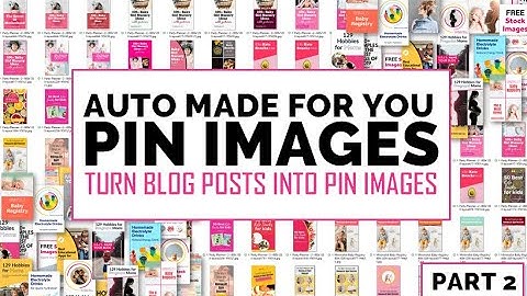 Create Pin Images Automatically - turn blog posts into Pinterest images