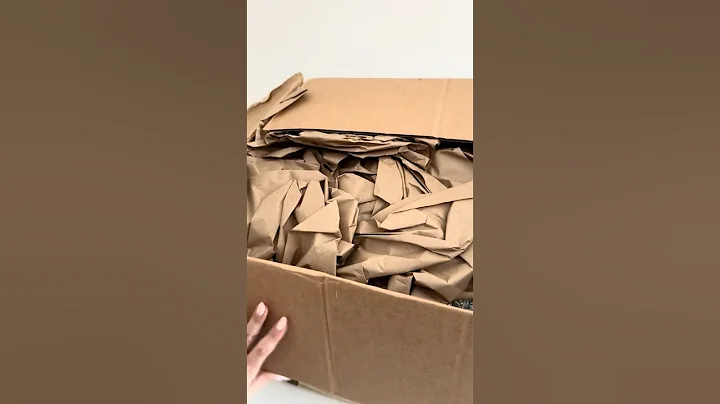 ASMR unboxing a tiny mini colourful Coach bag in a big box