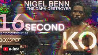 16 SECOND KNOCKOUT - NIGEL BENN DECIMATES OPPONENT WITH DEVASTATING POWER - CLASSIC FIGHT