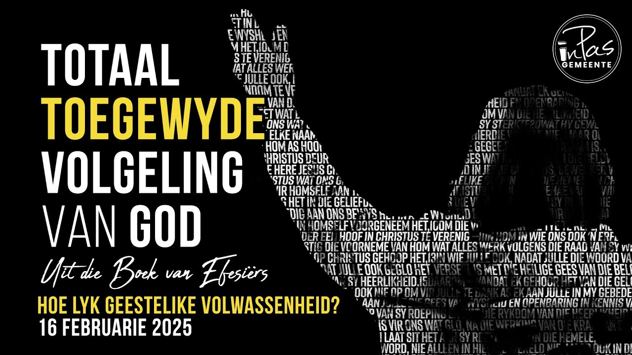 Totaal Toegewyde Volgeling van GOD, Deel 1: Hoe lyk Geestelike