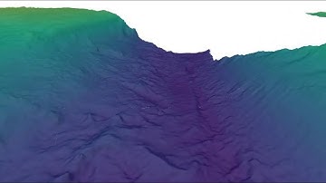 Black Sea underwater channel flythrough using multibeam echo sounder data via UniofHull sonar system