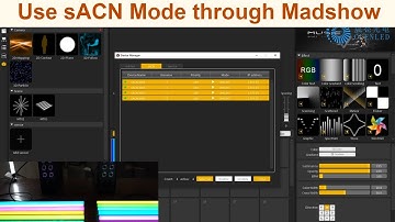 How to use sACN mode through Madshow software to work with led artnet controller and led pixel light