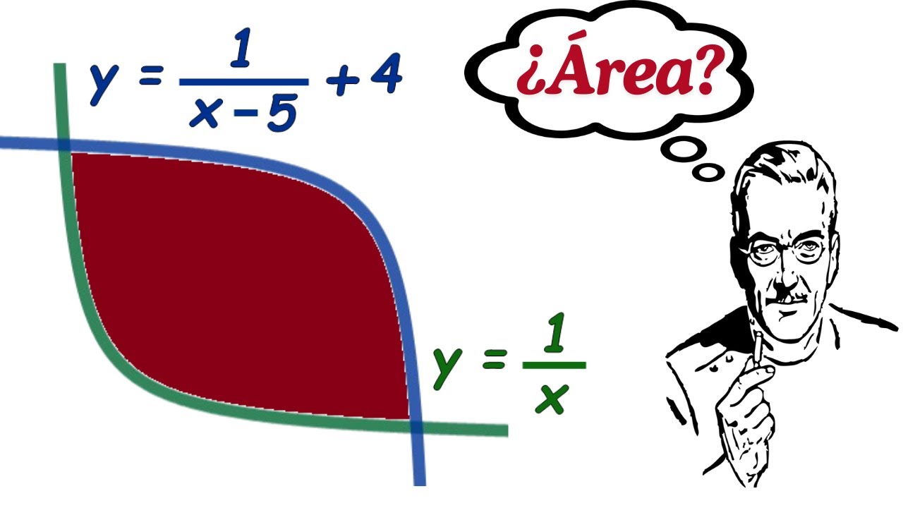 ¿Puedes hallar el Área entre estas dos curvas? Sólo con Integrales