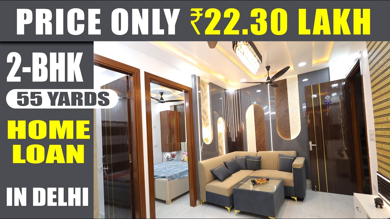 PRICE ONLY @ 22.30 LAKH 2-BHK 55 YARDS | 2-BHK FLAT IN DELHI | 90% HOME LOAN AVAILABLE