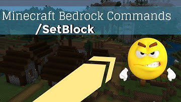 /Setblock Command Minecraft Bedrock