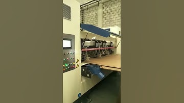 Customized NC slitter scorer for corrugated line.