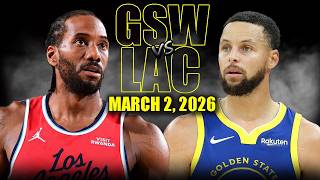 Golden State Warriors vs Los Angeles Clippers Full Game Highlights – March 2, 2026 | NBA Season