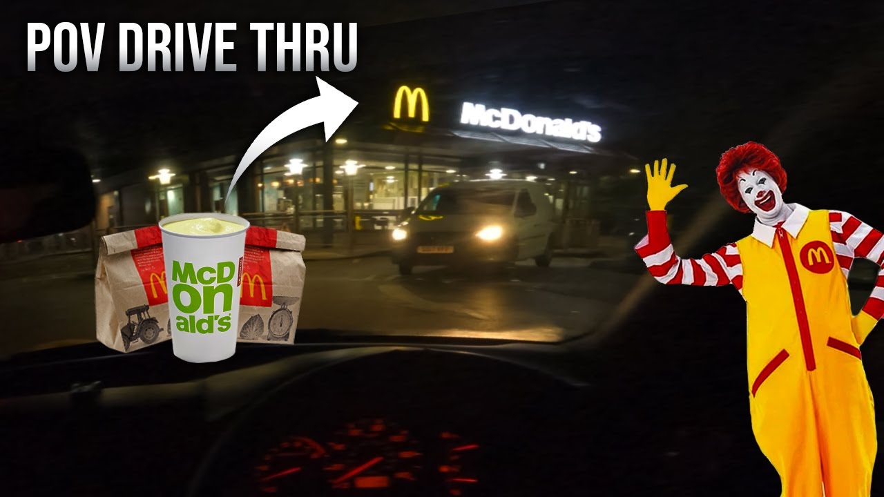 McDonalds POV Late Night Drive Thru 🌃 - YouTube