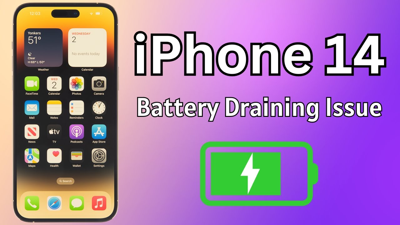 How To Fix Battery Draining Fast Issue On iPhone 14, 14 Pro, 14 Pro Max Solved YouTube