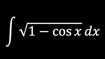 Integral of sqrt(1-cosx) | HV math Academy