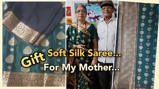 Soft Silk Saree #softsilk #saree #mother #chickpet #bengaluru#padmapriyasilks #greencolour #newsaree