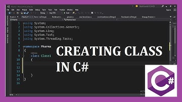 HOW TO CREATE CLASS IN VISUAL STUDIO USING C#