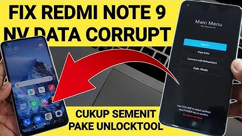 How to Fix Redmi Note 9 merlin NV data is corrupted dengan Unlocktool