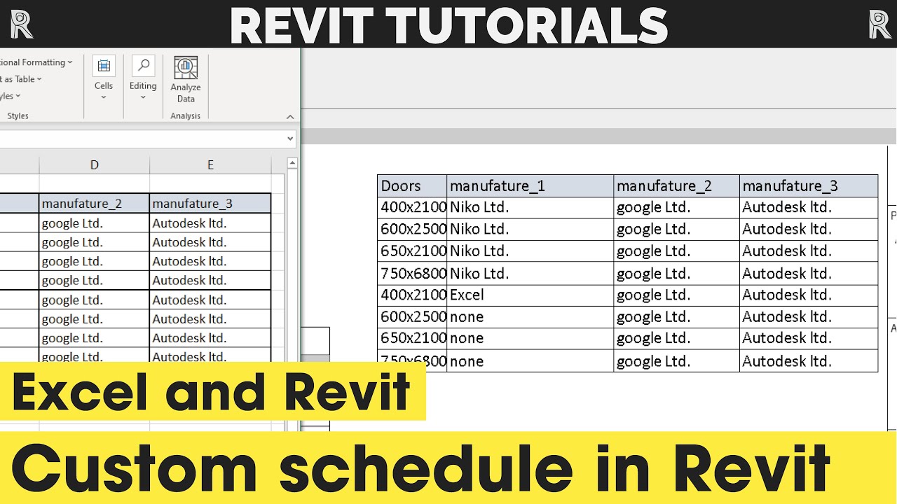 excel to revit plugin