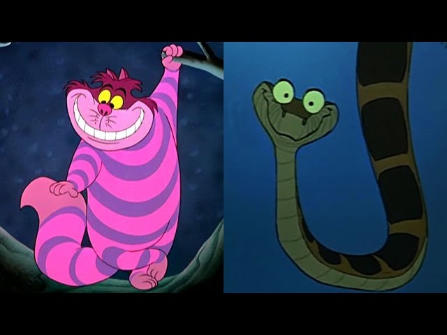 Winnie The Pooh And Jungle Book Tik Tok Disney Doppelgangers: Cheshire Cat & Kaa the Snake - clipzui.com
