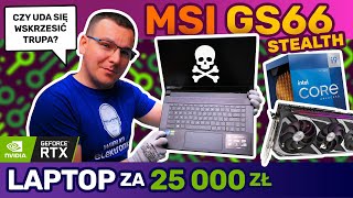 Laptop w CENIE dobrego Samochodu POPSUTY! MSI GS66 Stealth z i9-11900H i RTX3080 za 25 000 zł