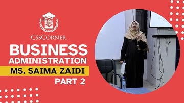 GENERAL SCIENCE & ABILITY | MS SAIMA ZAIDI | CSS CORNER | PART 2