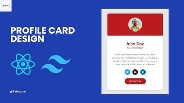 Ultimate React Js & Tailwind CSS Profile Card Tutorial