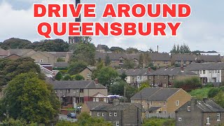 Drive Around Queensbury West Yorkshire England United Kingdom