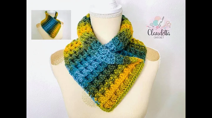 Crochet EASY COWL / Waffle stitch / Beginner