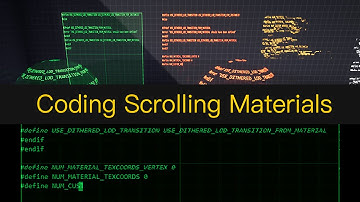 UE4/UE5 fully automatic display fault code scrolling material [Already available in Unreal Mall]