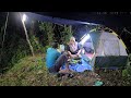 Suami Istri Nekat Camping Saat Hujan Deras 🌧️ Masak Burung Puyuh Hasil Buruan