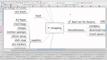 user demonstration of freeplane mindmapping tool coolness sort by children