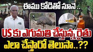 Details Emu Chicken Oil | Exporting Emu Oil To US | Emu Bird Farming Telugu | Eggs | Rythanna Nestam News