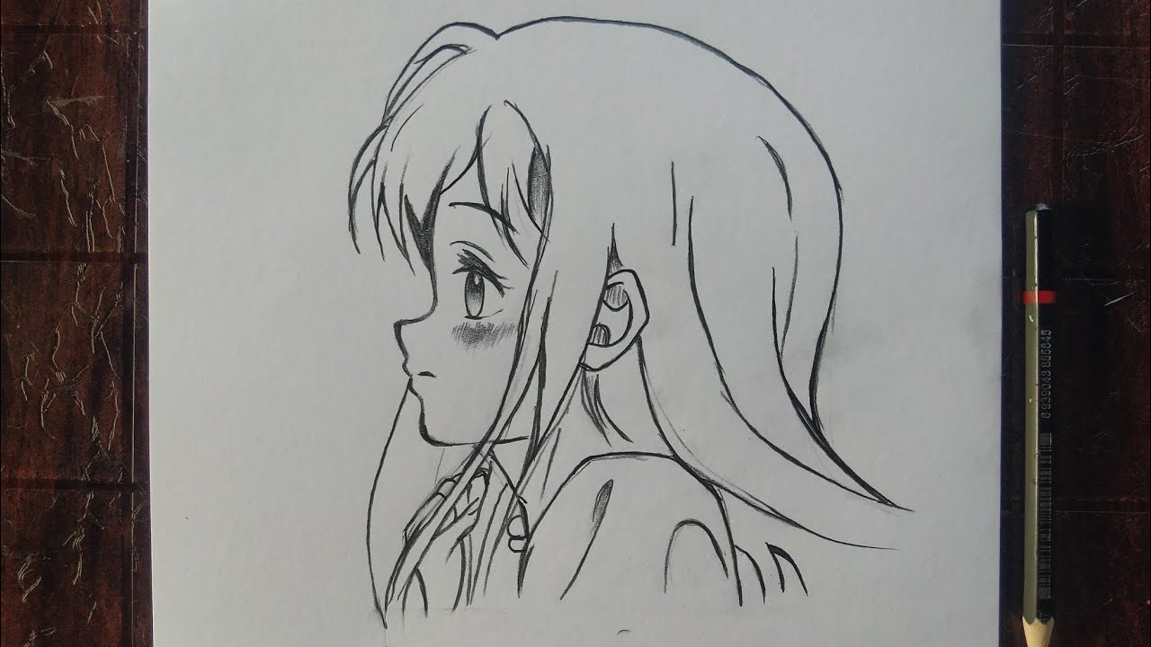 How To Draw Girl Anime Easy/ Anime Girl Drawing Easy Step By Step
