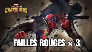 FAILLES ROUGES x 3 #2 : Ca commence pas mal cette affaire !!