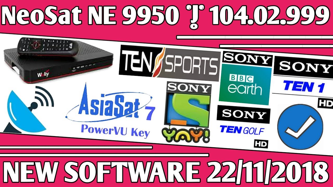 Good News NeoSat NE 9950 | HW104.02.999 New Software Sony Network OK Must Watch || by Usama Tech