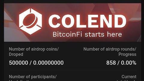 How to add and participate in Satoshi Colend airdrop.  #satoshi #colend #satoshicolend
