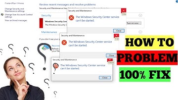 Windows security center service cannot be started FIX ||100% working|| Proof || Video